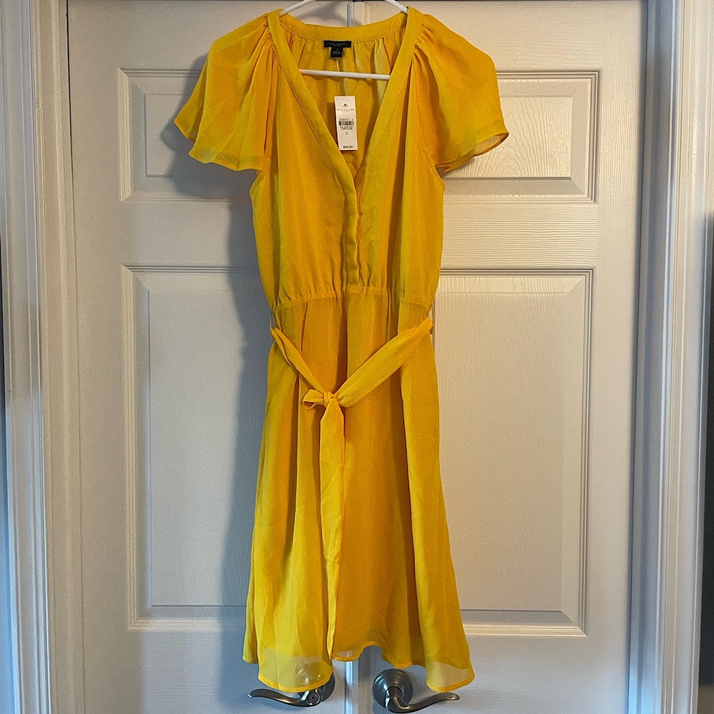 Yellow, size small, Ann Taylor Factory dress, NTW